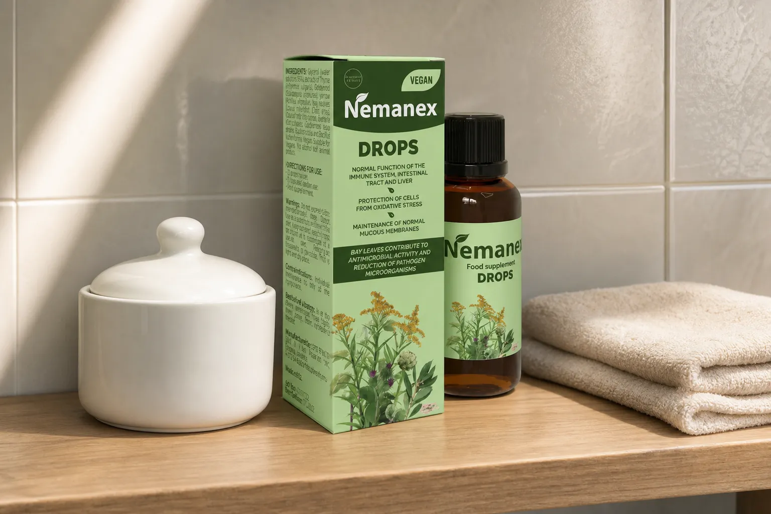 Nemanex Cystitis — opakowanie na co dzień