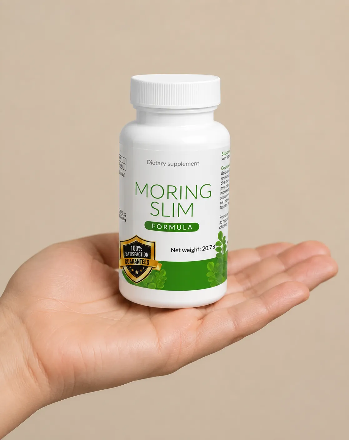 Moring Slim — opakowanie w dłoni