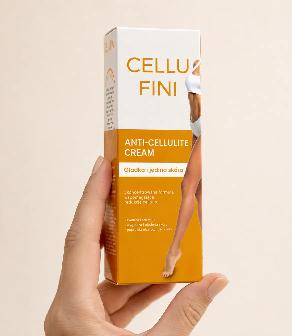 Cellufini — opakowanie w dłoni